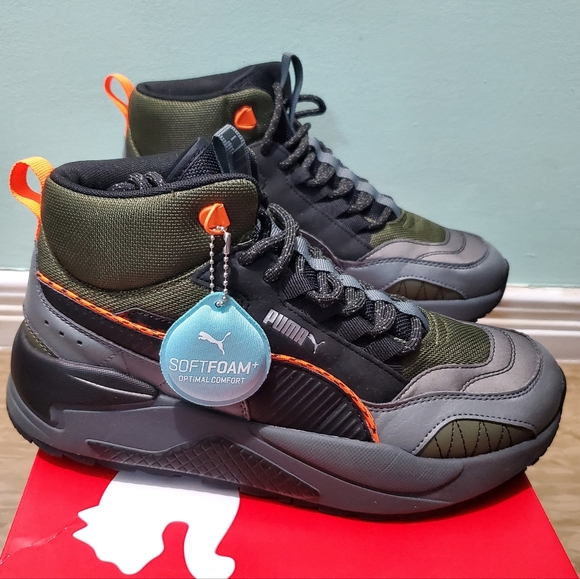 PUMA X-Ray 2 Square Mid Winter Unisex High Top Chunky Sole Sneakers sz 41 - Picture 5 of 12